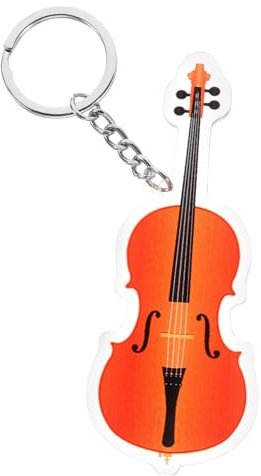 ifundom Violoncello Schlüsselanhänger Weihnachten mit Musikmotiv Mottoparty