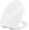Premium WC-Sitz Toilettensitz mit Absenkautomatik, YOTOREE Toilettendeckel, O Form Duroplast Klodeckel mit Verstellbaren Scharnieren, Quick-Release Funktion für einfach Reinigung, Weiß