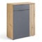 Lagos Schuhschrank in Artisan Eiche Optik, Anthrazit - Modernes Schuhregal mit viel Stauraum für Ihre Schuhe - 80 x 103 x 38 cm (B/H/T)