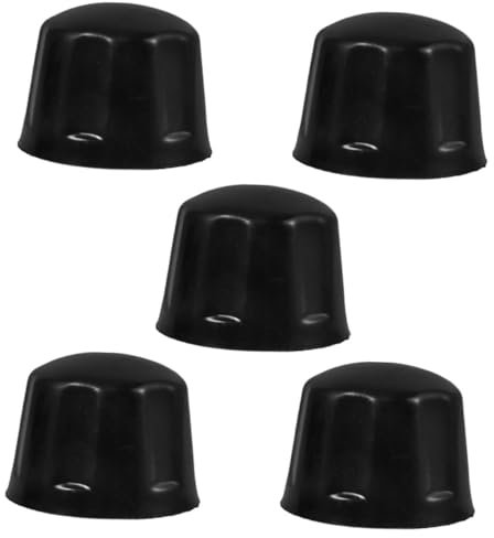 5 Stück Schwarze Gummi Radkappen für Anhängerreifen