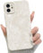 NITITOP Compatible with iPhone 12 Case Cute Aesthetic Floral Flower Rose Line Pattern for Women Girl Trendy Slim Fit TPU Silicone Shockproof Full Camera Protection Cover - White