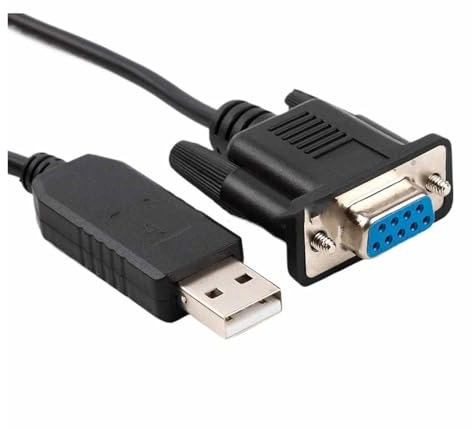 ROBAUN Cavo di comunicazione null modem USB RS232 seriale a DB9 femmina o dispositivo terminale(Modem pinot)