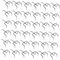 IMIKEYA Crochet En Métal Pour Panneaux Perforés - Lot De 50 Crochets Droit 15mm - Accessoires D'Organisation Pour Établi Et Garage Idéal Pour Systèmes De Stockage D'Outils 5x2 5x3 Cm