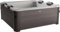 MSPA Tribeca para 6 Personas, 160 x 160 x 65 cm, 120 chorros de Masaje en 3 intensidades, desinfección UVC y ozono, utilizable Todo el año, Exterior e Interior, PVC Resistente de 6 Capas,
