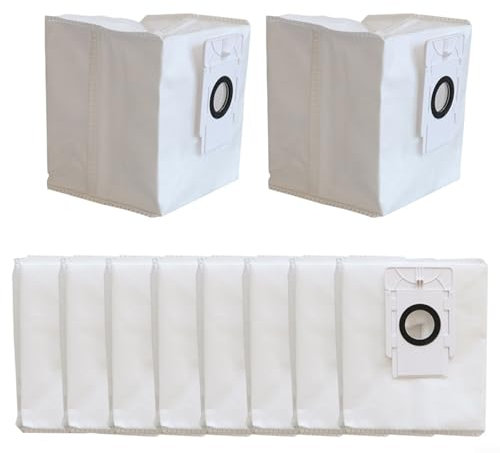 BlesConi Lot de 10 sacs à poussière pour aspirateur robot EZVIZ Capacité de 4 l pour RC3 Plus, RE4 Plus, RE5 Plus Pièces de rechange durables 90 jours