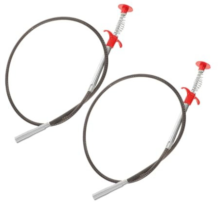 Cabilock 2Stücke Flexible Greifklaue für Abflussreinigung Hochwertiges Werkzeug zur Haarentfernung Bad und Wc Einfach zu Bedienen Manuell Langlebig