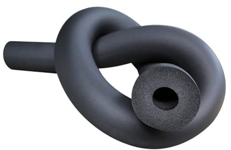 Schwarz Rohrisolierung Kautschuk Isolierung, Innendurchmesser 6-110mm, Dicke 9-30mm Wasserrohr-Isolierschlauch für Außenbereich Rohrgriff Stoßdämpfend Schutz(25mm*30mm*1.9m)