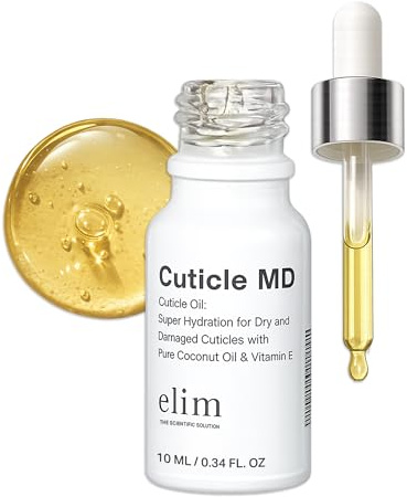 Elim MediHeel Cuticle MD, Antibacterial Cuticle Oil with 10 Nourishing Oils Including Coconut Oil, Hydrates, Heals & Protects Damaged Cuticles, Antiseptic & Anti-Inflammatory Formula