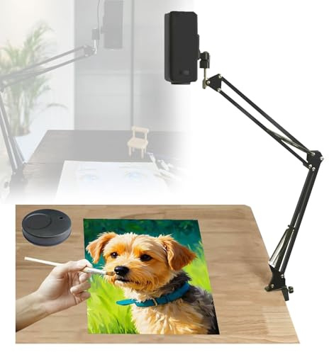 Smart Sketcher Projector, Portable Tracing Projector with Professional Mini-Program + Stand, Supports Tablets, Computers, and Mobile Phones (Android/iOS)
