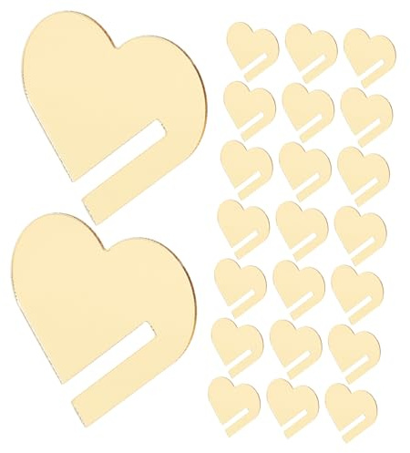 Toyvian 90 Piezas Etiquetas Acrílicas Corazón para Bebidas Doradas Marcadores para Copa de Vino Etiquetas Decorativas para Boda y Fiesta Adhesivos Personalizables para Vaso