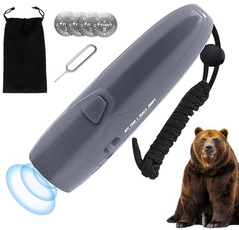 Yurosuis Anti Orso | 125dB Forniture di Allarme Elettrico per Esterno - Campanello d'Allarme per Arrampicata in Montagna - Per Escursionisti Viaggiatori Campeggio Aree Faunistiche