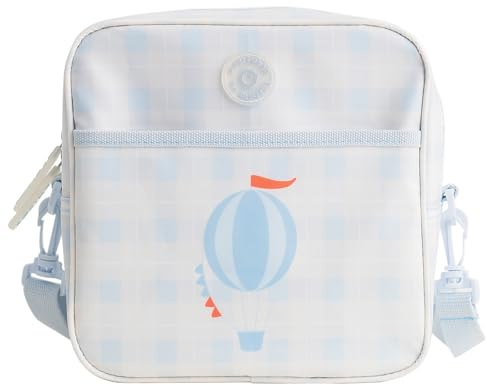 Olmitos - Mochila Infantil Isotérmica MERIENBAG – Bolsa Térmica Aislante para Comida y Termo de Bebé, Fácil Limpieza, Uso como Mochila o Bandolera, Ideal para guardería (Blanco)