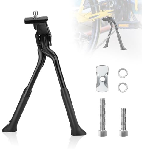 GZGXKJ Bicycle Stand Universal Bicycle Two-Legged Stand Non-Slip Bicycle Stand Adjustable Stand Bicycle Double Stand for Folding Bikes Mountain Bikes City Bike E-Bike