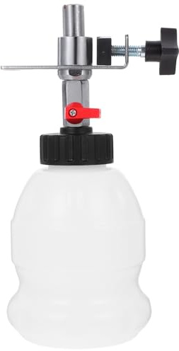TOMETURE 1l Brake Fluid Pot for Car with Adjustable Nozzle Plastic Auto Brake Fluid Bottle Suitable and Oil Replacement