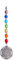 Unbekannt Suncatcher Blume des Lebens Metal 4cm mit 7 bunten Glasperlen 60cm