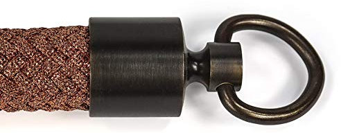 Gepotex Embout de corde bronze avec anneau pour corde de main courante de 25 mm