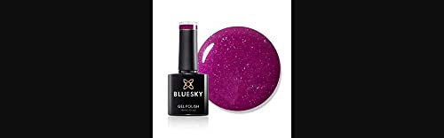 Bluesky Bluesky Gel Polish, Red Star, A53, 10 ml, Gel Dissolvable Nail Polish, Red, Purple, Shimmer (Curing Under UV/LED Lamp Required) Pack (x)