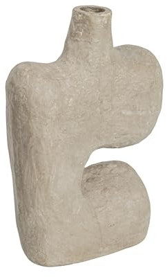 Bloomingville Vase aus Pappmaché, Grau