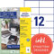 AVERY Zweckform 3424-10 Adressaufkleber (120 Etiketten, 105x48mm auf A4, FSC, bedruckbareAbsenderetiketten, selbstklebende Klebeetiketten mit ultragrip, ideal fürs HomeOffice) 10 Blatt, weiß