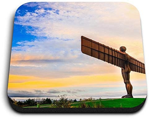 1 x Square MDF Fridge Magnet - Angel Of The North Newcastle England UK 24297