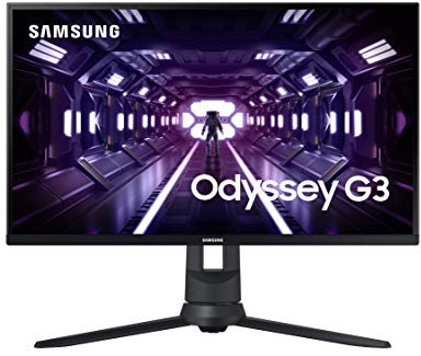 Samsung Monitor Gaming Odyssey G3 (F27G33), Flat, 27, 1920X1080 (Full Hd), Va, 144 Hz, 1 Ms, Freesync Premium, Hdmi, D-Sub, Display Port, Nero, 61.6 x 60.5 x 27.8 cm; 6.6 Kg