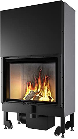 Edilkamin 810280 Blokk 90 V Kamineinsatz Feuerraum weiß/A+
