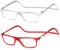 NEW VISION Lesebrille mit Magnetverschluss 2 pack, Lesebrillen, Bequem Magnetverschluss Vorne, Reading Glasses NV2904, Lesehilfe für Damen Herren (Tr, 1.5, x)