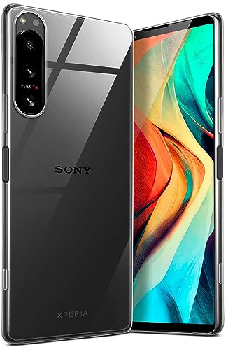 moex Aero Case für Sony Xperia 5 IV Hülle Durchsichtig, Silikon Handyhülle Transparent, Clear Case Ultra Slim, Backcover Schutzhülle Dünn, Silikonhülle Minimalistisch, Klar