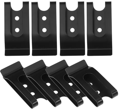 Housoutil 10 Piezas Gancho De Cinturón Clip Metálico Para Cinturón Clips De Para Pantalones Cortos Cinturón De Clip Hebilla De Metal Pinza Metalica Conectar Planchar Teléfono Móvil