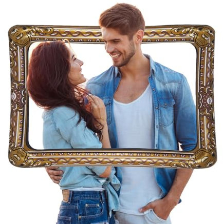 Aufblasbarer Fotorahmen, aufblasbarer Fotorahmen, aufblasbarer Fotorahmen, Selfie-Bilderrahmen, Partydekoration, Fotoautomaten-Requisiten für Familienerinnerungen wie Konzerte, Bälle