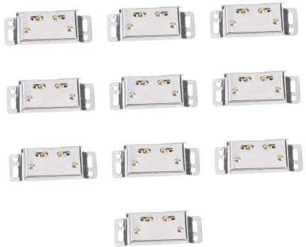 Angoily 10pcs Sturdy Double Roller Door Catches Large Beads for Home Door Latch Cabinet Accessory