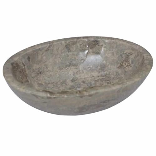 Meuble Vasque,Lavabo Gris 53x40x15 cm Marbre,Lave Main Angle pour Cuisine, et Toilettes