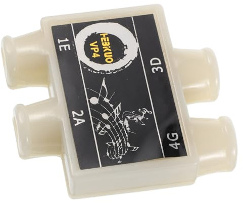 Mikikit Kunststoff Stimmgerät 4 Loch für Ukulele und Gitarre Fein Abgestimmtes Gerät für Saiteninstrumente Geeignet für Anfänger und Profis Modernes Design Handlich und Robust