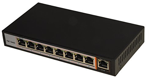 Link LKSPOE8 Switch di Rete 8 Porte Poe + 1 Porta Uplink 10/100