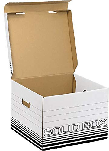 Esselte Leitz Archiv Container M, mit Klappdeckel, Wellpappe, weiß