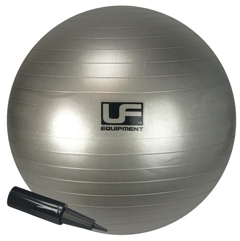 Urban Fitness K-REY-UFB01975 Gymnastikball, 500 kg Burst Widerstand, Silber, 75 cm, Schwarz, Nicht zutreffend