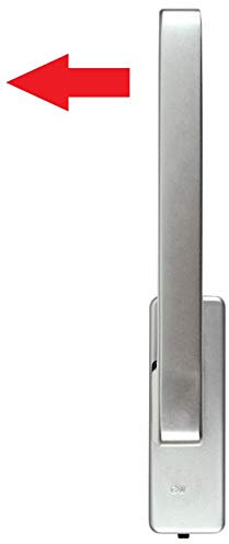 SN-TEC GU Schiebetür PSK Drehgriff DIRIGENT 966/976, 34225 oder auch 30152, DIN Rechts silber EV1 mit Aussperrsicherung incl Montageschlüssel und Montagematerial