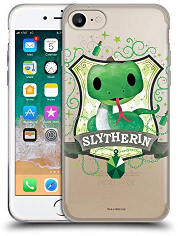Head Case Designs Offizielle Harry Potter Slytherin Deathly Hallows II Gel Handyhülle Hülle [Militärischer Schutzgrad] Kompatibel mit Apple iPhone 7/8 / SE 2020 & 2022