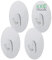 EXEHook Wandhaken Saugnapf/Selbstklebend für Küche, Bad, Caravan transparent (8cm 4Kg rund 4er Set)