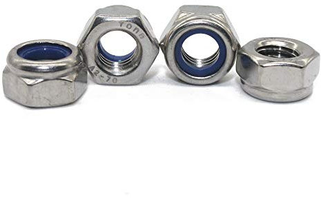 100 Stück Sicherungsmuttern M5 DIN 985 V2A Edelstahl Klemmmuttern Stoppmuttern Muttern