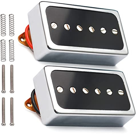 SAPHUE Pastillas de guitarra eléctrica, puente y mástil para guitarra eléctrica Les Paul P90 estilo Humbucker