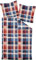Janine Feinbiber Bettwäsche Davos 65077-01 rot orange blau 1 Bettbezug 135 x 200 cm + 1 Kissenbezug 80 x 80 cm