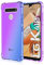 JIAFEI Hülle für LG K41S Gradient Color Handyhülle TPU Gradient Dünn Schutzhülle Anti-Fall Handytasche Handy Case Kompatibel mit LG K41S, Lila/blau