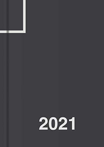 Tagesplaner 2021 DIN A4, Planer groß, 1 Tag - 1 Seite: Tageskalender 21 für 365 Tage, Platz für Termine, Todos, usw., für Freizeit und Business (schwarz)
