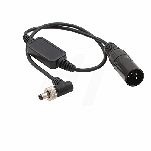 HangTon XLR 4-pin 12V Locking DC Barrel Power Cable for Blackmagic Video Assist 12G HDR, Atomos Ninja V Monitor, Zaxcom Lectrosonics Wireless, MixPre-10, DECIMATOR
