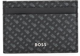 BOSS Hommes Byron S card case Porte-cartes à monogramme imprimé, en tissu italien enduit
