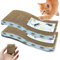 BPS 2X Rascador Gatos Rascador Tabla de Cartón Papel Incluido Hierba Gatera 43x21x4 cm BPS-10054 * 2