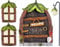 Porte da Giardino fatato Porte in Miniatura per Esterni, Albero Art Ornamenti, Tronco d'albero Decorazione per Porta d'albero (Foglie)