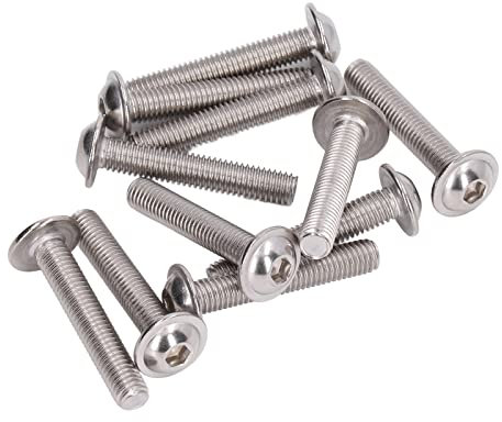 Linsenkopfschrauben mit Flansch, korrosionsbeständige Linsenköpfe, Innensechskantschrauben, perfektes Aussehen, fest für den Bau(M8*50MM)