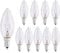 Pack of 10 Screw in Light Bulbs 60W, E14 Candle Bulbs Dimmable, Small Screw Candle Light Bulbs SES E14, 230V